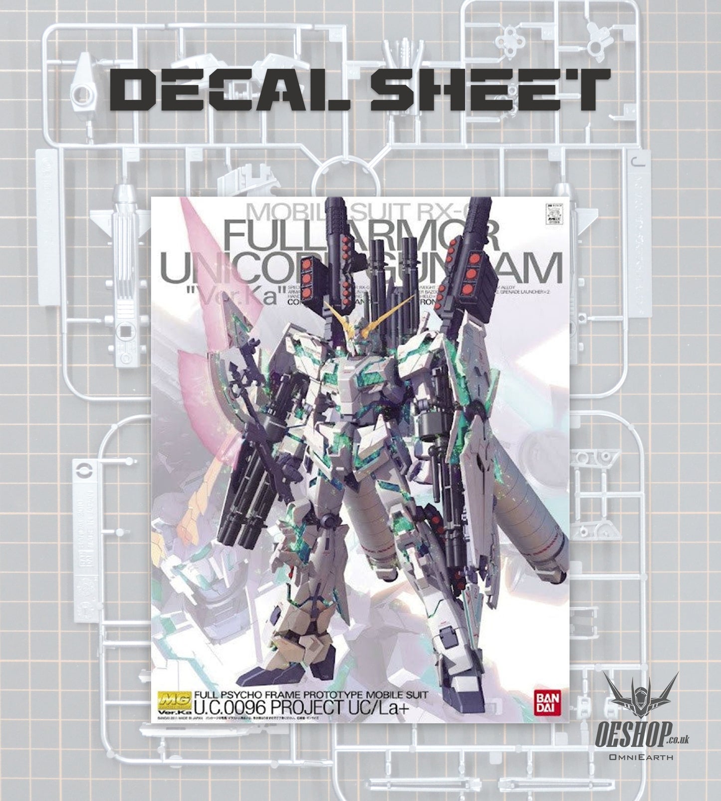 PART - 1/100 MG Full Armor Unicorn Gundam Ver.ka - Gundam Decals