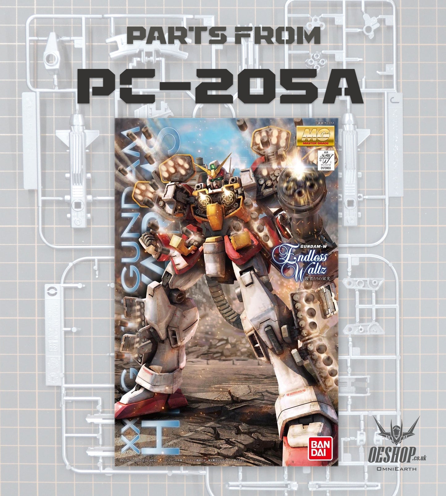 PART - 1/100 MG XXXG-01H Gundam Heavyarms EW - Runner PC-205A