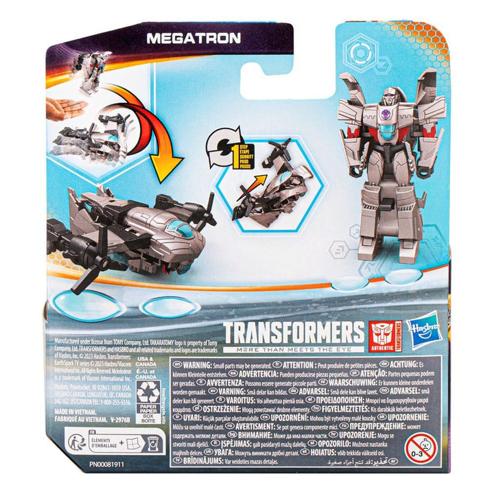 Transformers EarthSpark 1-Step Flip Changer Figure Megatron