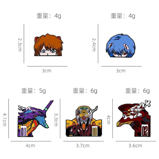 Pin Badge CZ2883 – Anime Pilot Girl Enamel Fighter Brooch Japanese Mecha Style Character Collectible Accessory