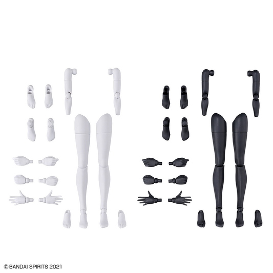 30MS Option Body Parts OB-12 Arm & Leg Parts (White/Black)