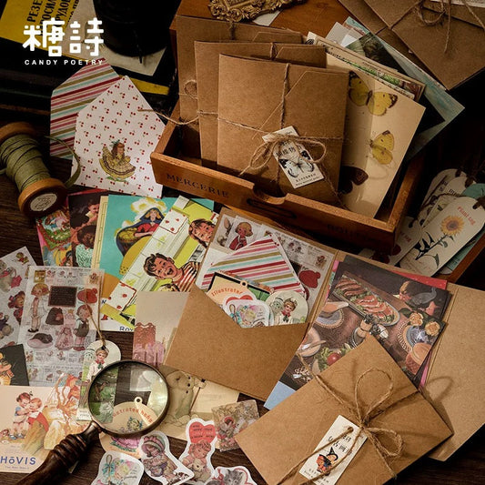 Candy Poetry Vintage Scrapbook (30 pieces)