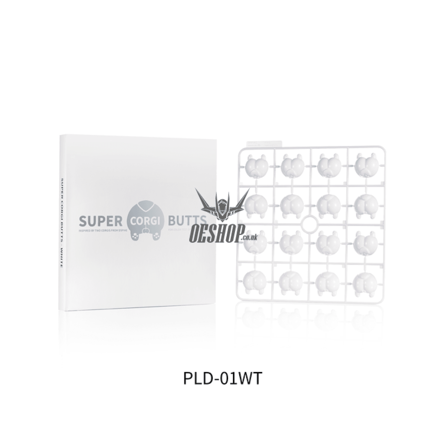 Dspiae Pld Super Corgi Butt Color Testing Piece Pld-01Wt White
