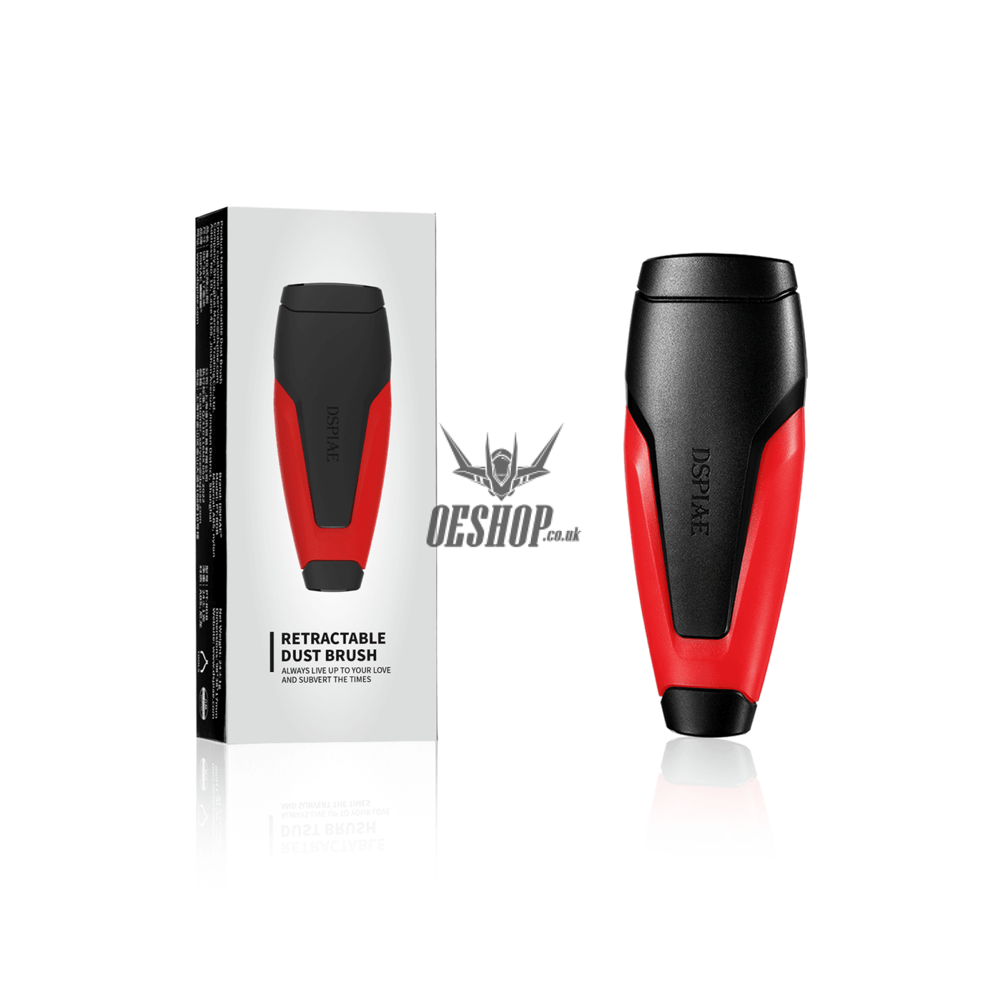 Dspiae Pt-Rdb Retractable Dust Brush Double Tips Compact And Handy Cleaning Tool