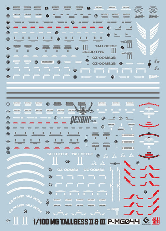 Evo - E-M044 (Uv) Mg Tallgeese (2 3 Collection) Evolution Studio Decals