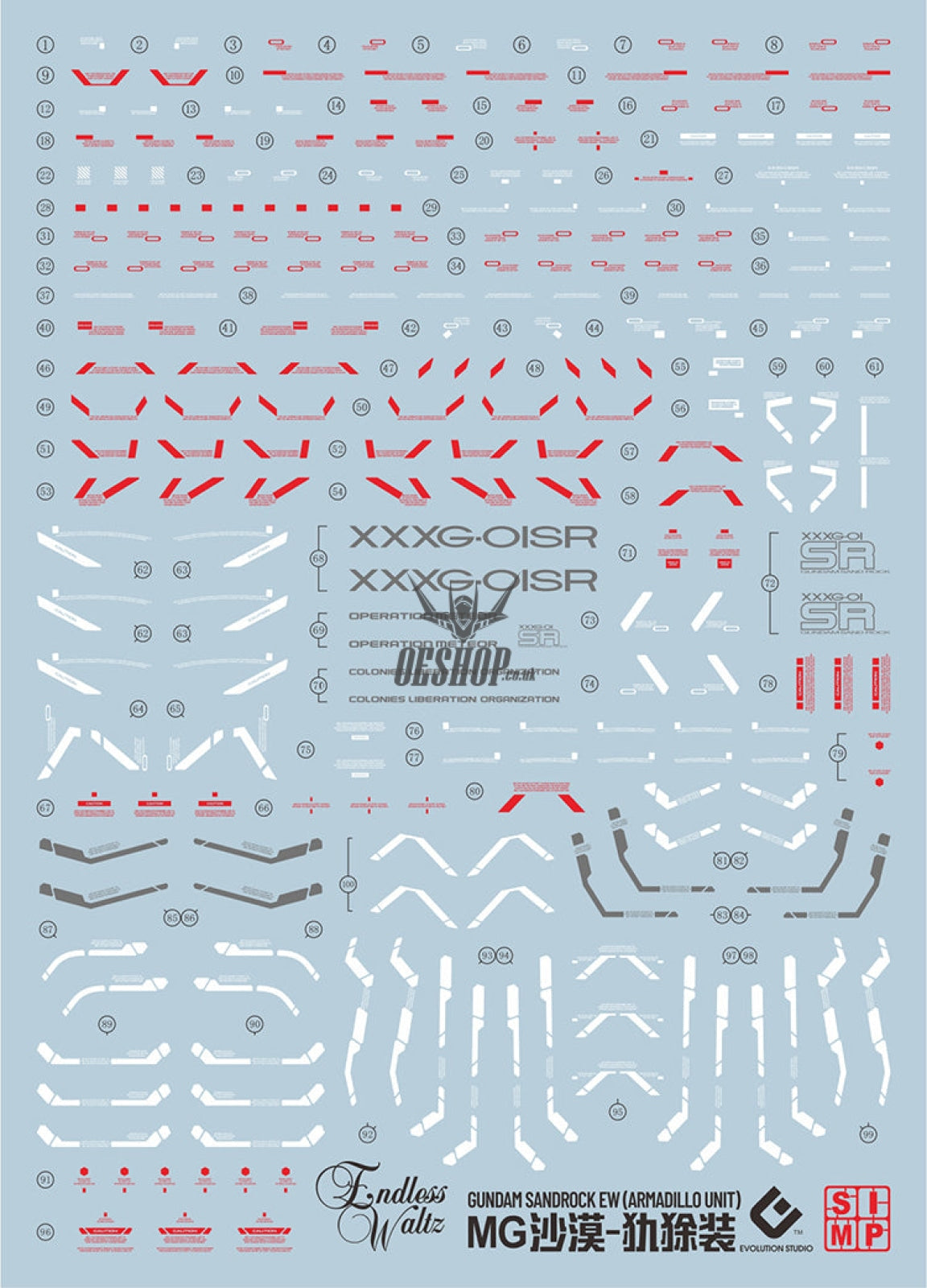 Evo - E-M168 (Uv) Mg Sandrock Ew (Armadillo Unit) Evolution Studio Decals