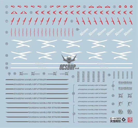 Evo - E-M189 (Uv) Mg Maneuver Strike Pack Evolution Studio Decals