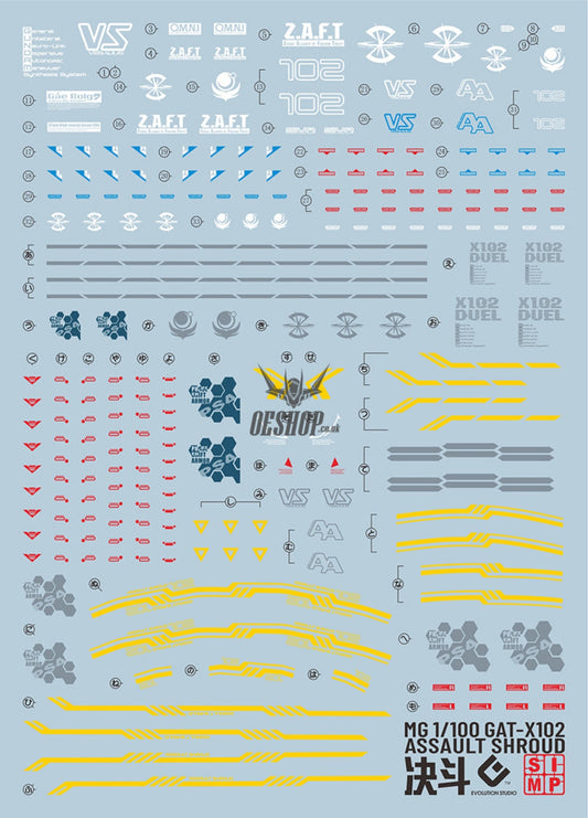 Evo - E-Mg151 (Uv) Mg Gundam Deathscythe Xxxg-01D2 Evolution Studio Decals