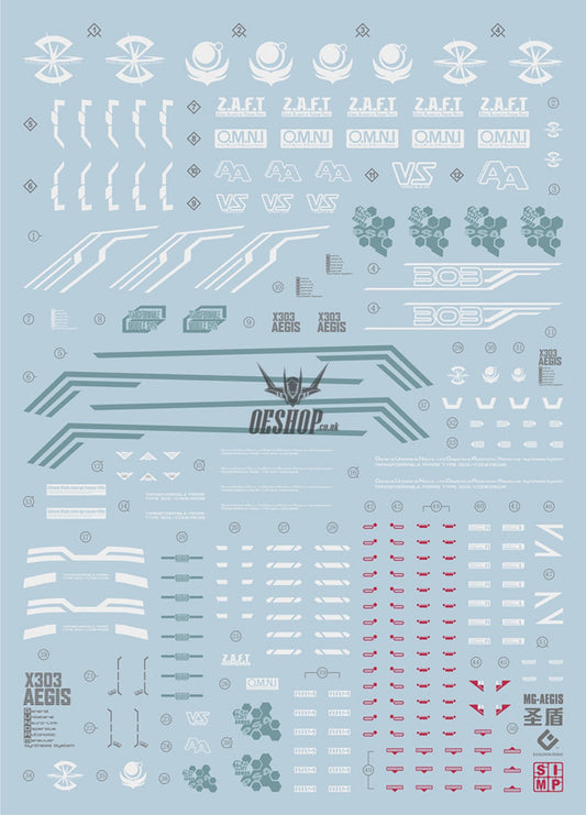 Evo - E-Mg160 (Uv) Mg Aegis Gundam Gat-X303 Evolution Studio Decals