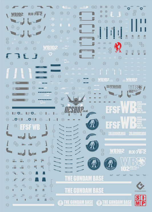 Evo - E-Mg171Gcp (Uv) Mg Rx-78-2 Gundam 3.0 (Base Limit) Evolution Studio Decals