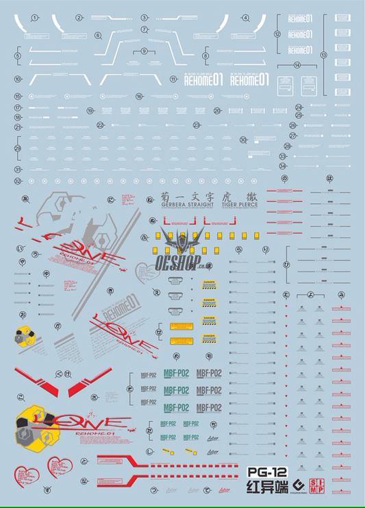Evo - E-Pg12 (Uv) Pg Astray Red Frame Evolution Studio Decals
