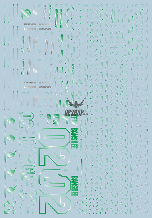Evo - E-Pg16Gr (Gilding Green) Pg Banshee Norn Gundam Evolution Studio Decals
