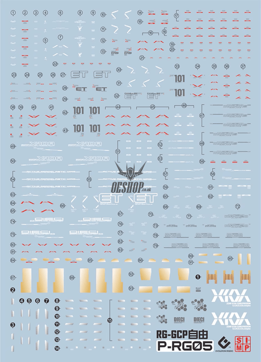 Evo - E-Rg05 Rg Freedom Ver.gcp Evolution Studio Decals