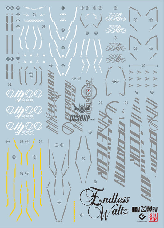 Evo - Hirm-3 (Uv) Hirm Wing Zero Gundam Evolution Studio Decals
