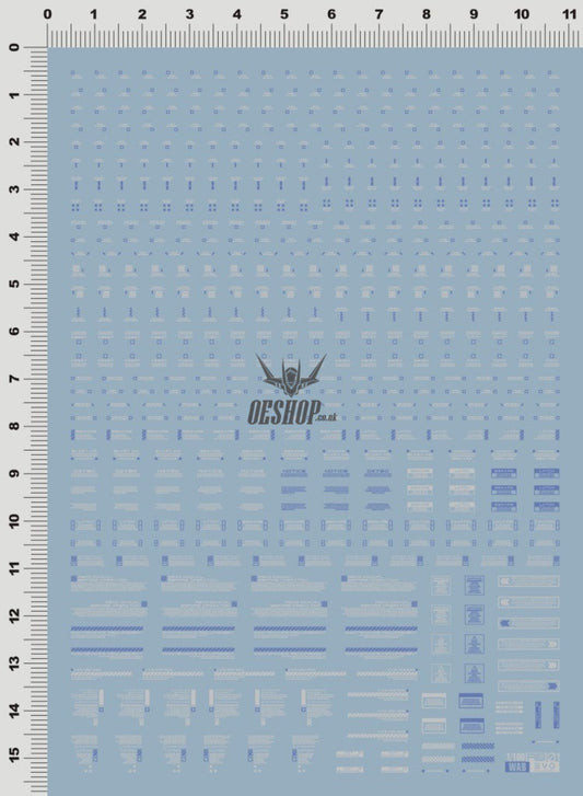 EVO 1/100 Blue/White General UV fluorescent RB01-1 Evolution Studio Decals Evolution Studio 3.99 OEShop
