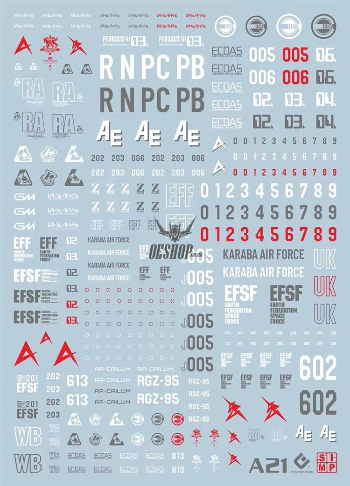 Evo - Sp-Al (Uv) Amuro Ray(Collection) Evolution Studio Decals
