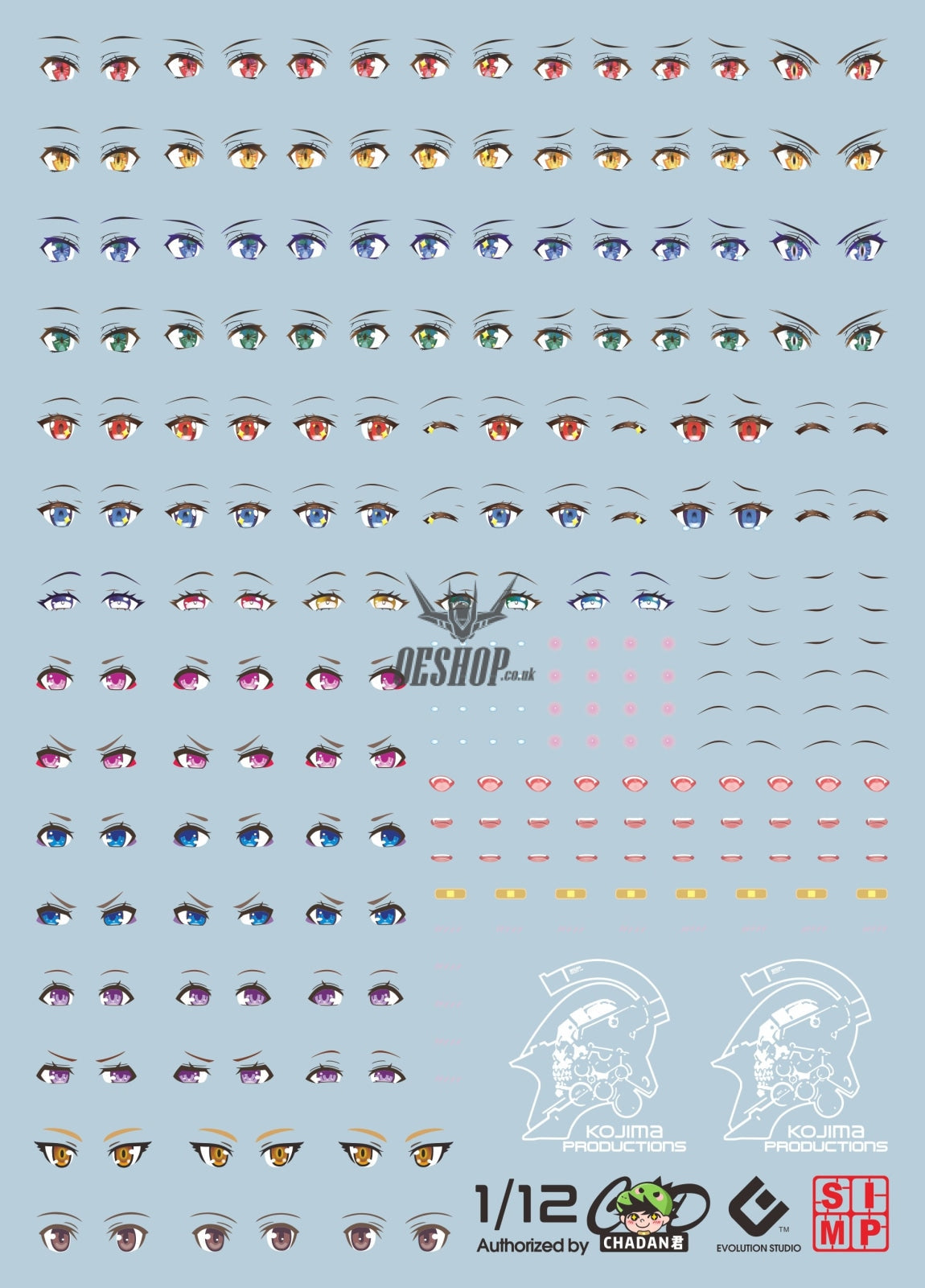 Evo - Sp-Eye Frame Arms Girl Eyes Evolution Studio Decals