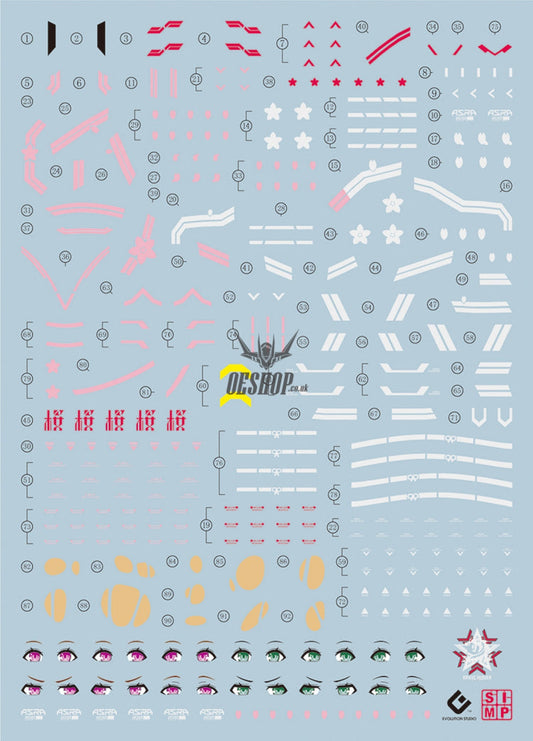 Evo - Sp-So Frame Arms Girl Megami Device Asra Archer Ouki Evolution Studio Decals