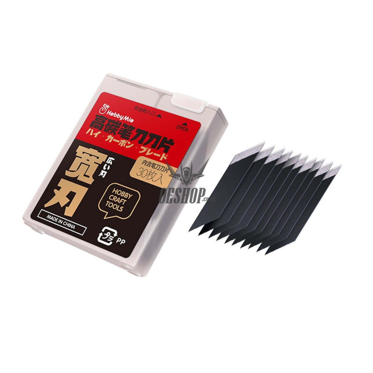 Hobbymio High Carbon Pen Knife Blade (30Pcs Wide