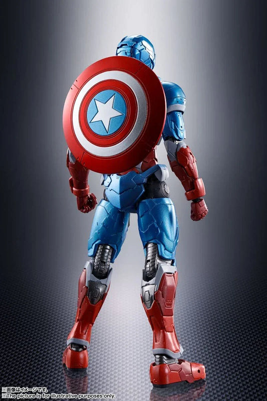 Bandai Tamashii Marvel Avengers Captain America Tech-On Avengers SHF Action Figure