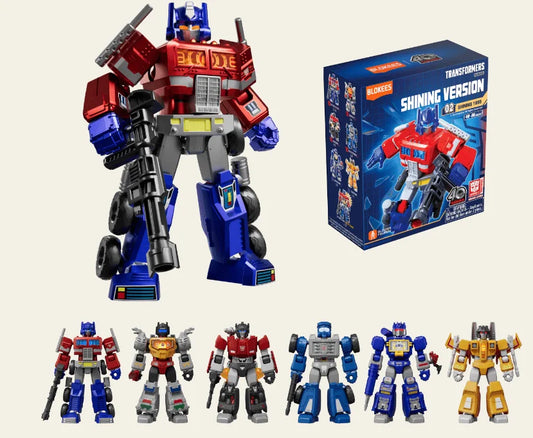 Blokees Transformers Galaxy Shining Version 02 Shining 1985 Action Figure Model Kit Blind Box