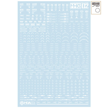 HobbyMio MHG02 Model Decals 1/144 Universal Warning Label With UV Options