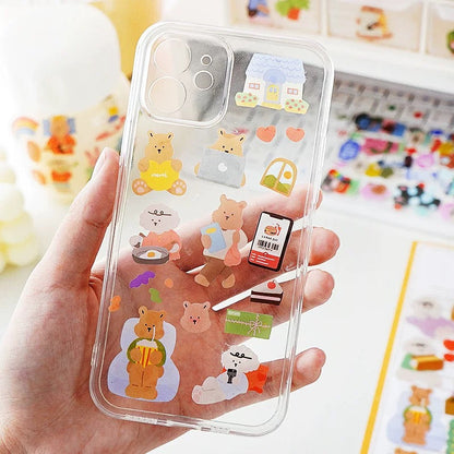 Yzyuezhen Cute Animal Stickers (4 pieces)
