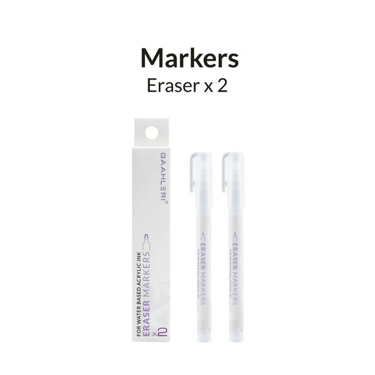 Gaahleri Metallic Series Markers x2 Eraser