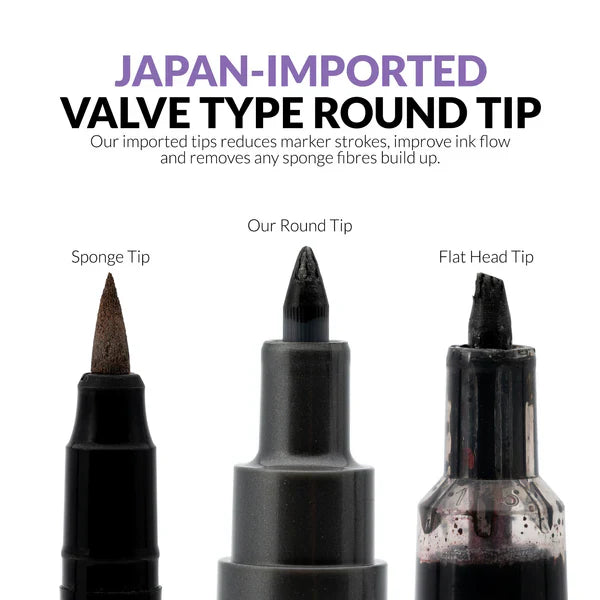 Gaahleri Metallic Series Markers x2 Zirconium Black