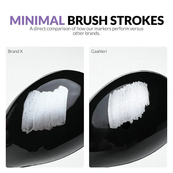 Gaahleri Metallic Series Markers x2 Gun Metal