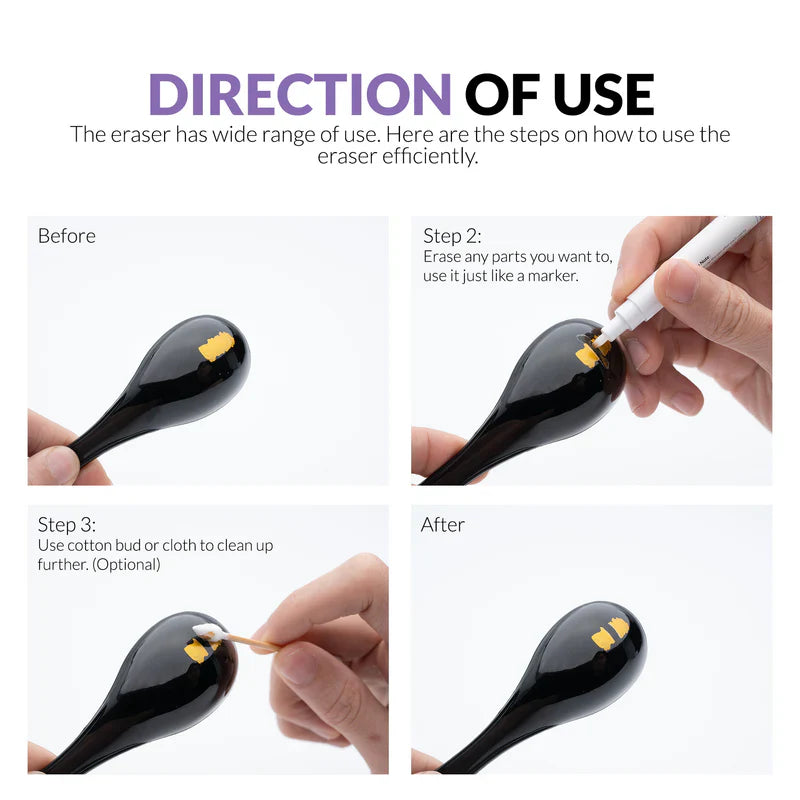 Gaahleri Metallic Series Markers x2 Eraser