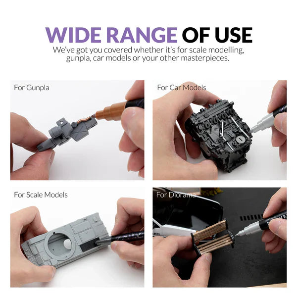 Gaahleri Metallic Series Markers x2 Gun Metal