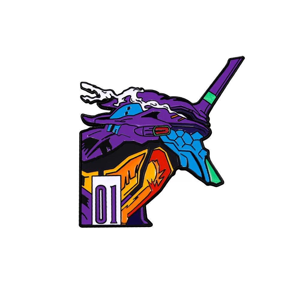 Pin Badge CZ2883 – Anime Pilot Girl Enamel Fighter Brooch Japanese Mecha Style Character Collectible Accessory