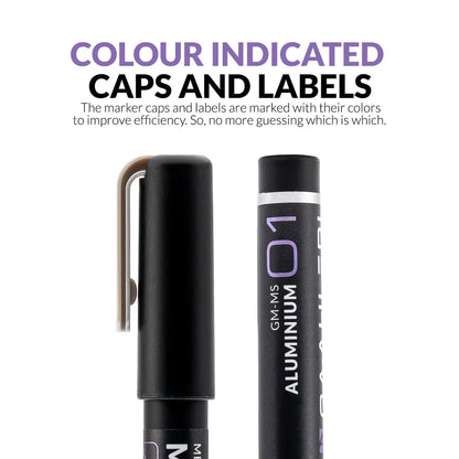 Gaahleri Metallic Series Markers x2 Aluminium