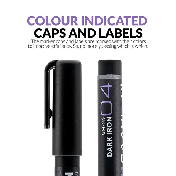 Gaahleri Metallic Series Markers x2 Dark Iron