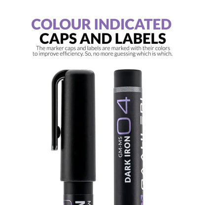 Gaahleri Metallic Series Markers x2 Dark Iron
