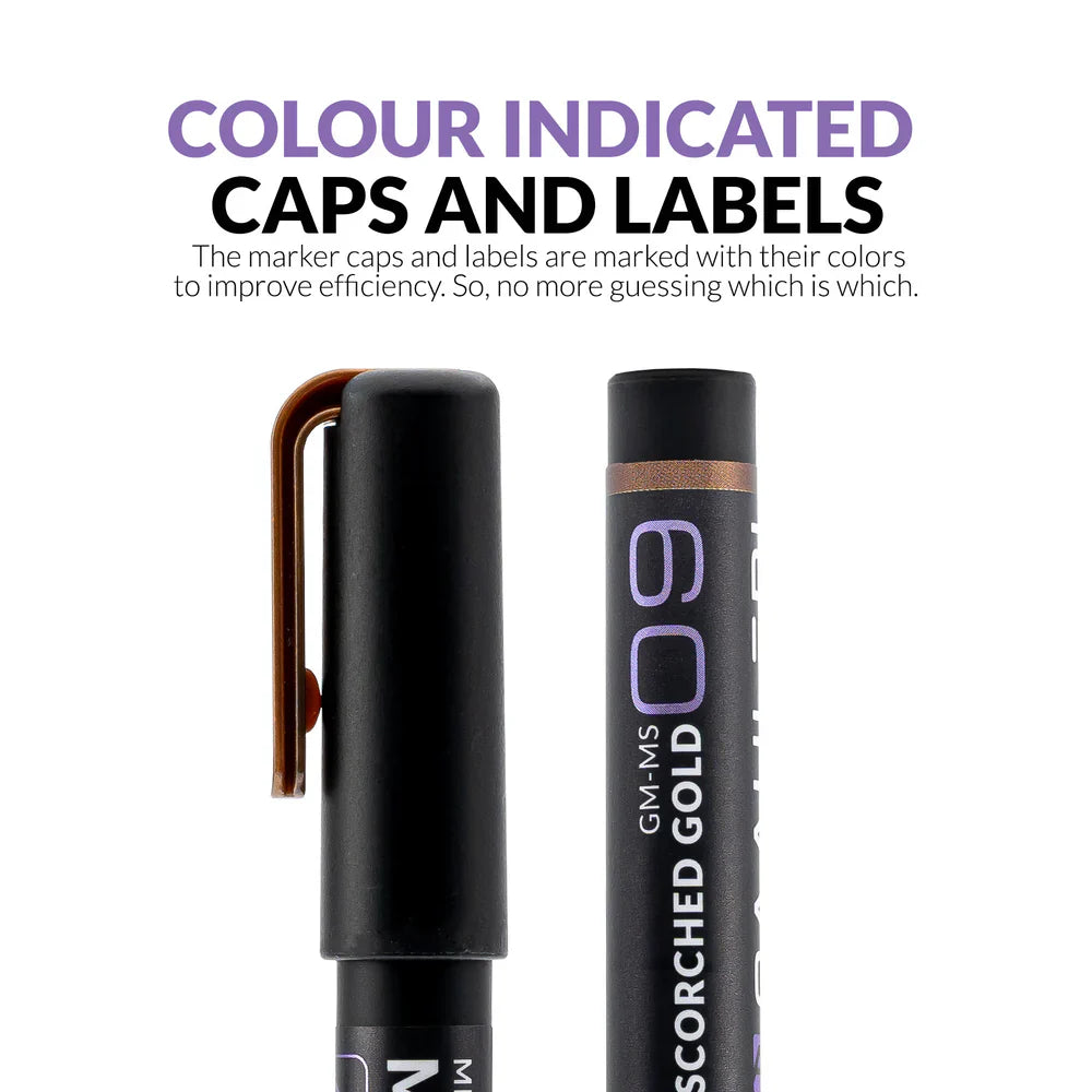 Gaahleri Metallic Series Markers x2 Scorched Gold