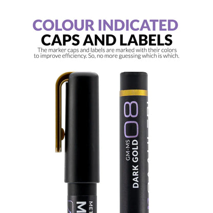Gaahleri Metallic Series Markers x2 Dark Gold