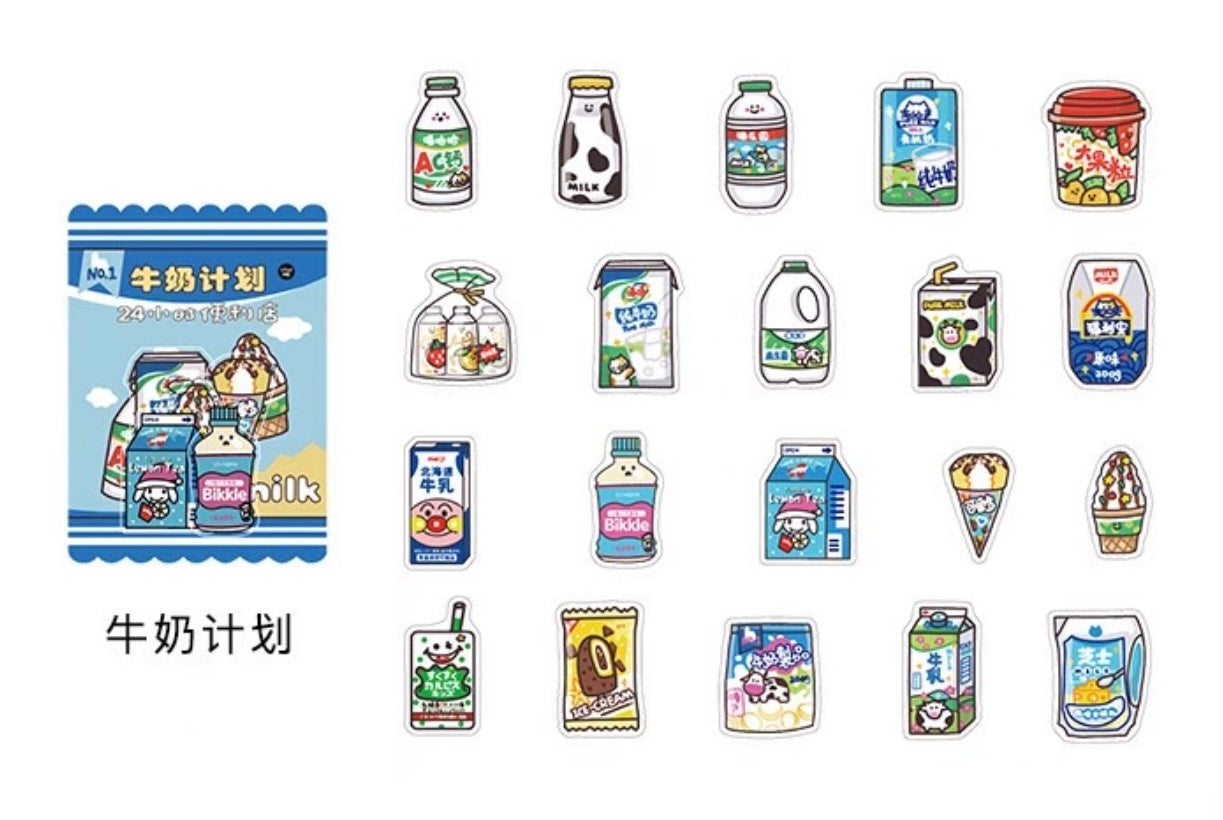 Infeel.Me 24/7 Mini Mart Stickers (40 pieces)