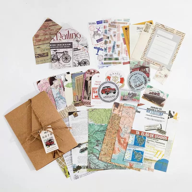 Candy Poetry Vintage Scrapbook (30 pieces)