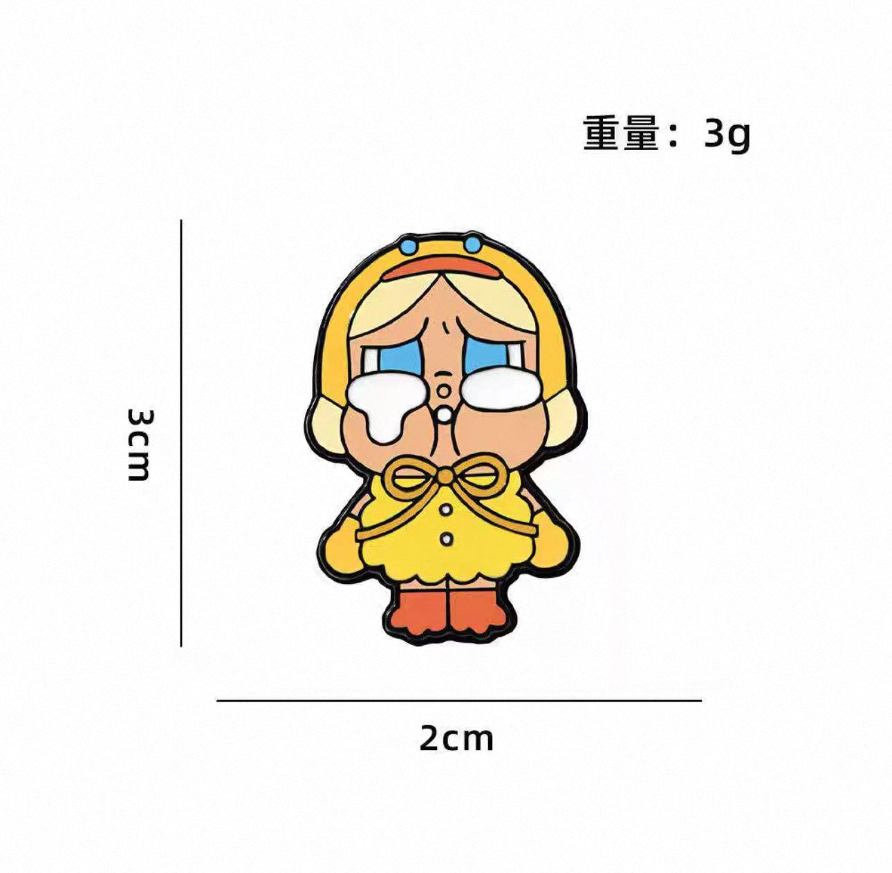 Pin Badge CZ3367 Cute Crying Character Animal Costume Enamel Pin Badge – Kawaii Collectible Brooch