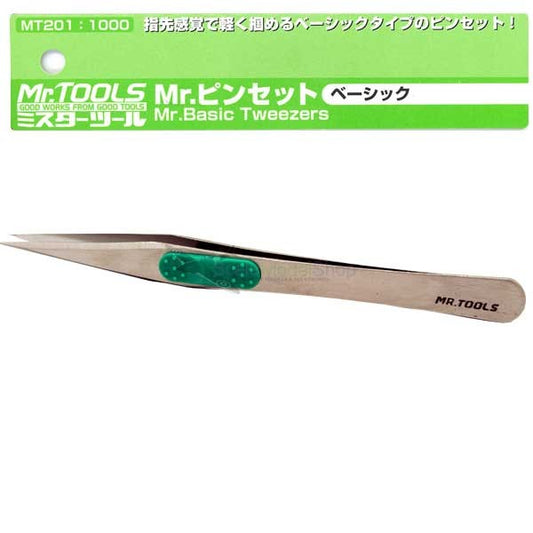 GSI Creos Mr hobby Mr Tools Mr Basic Tweezers MT-201 GSI Creos Mr. Hobby 11.75 OEShop