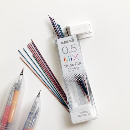Uni Nano Dia for Textbook Mechanical Pencil Refill 0.5mm MIX Uni MITSUBISHI PENCIL 2.99 OEShop
