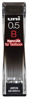Uni Nano Dia for Textbook Mechanical Pencil Refill 0.5mm B Uni MITSUBISHI PENCIL 2.99 OEShop