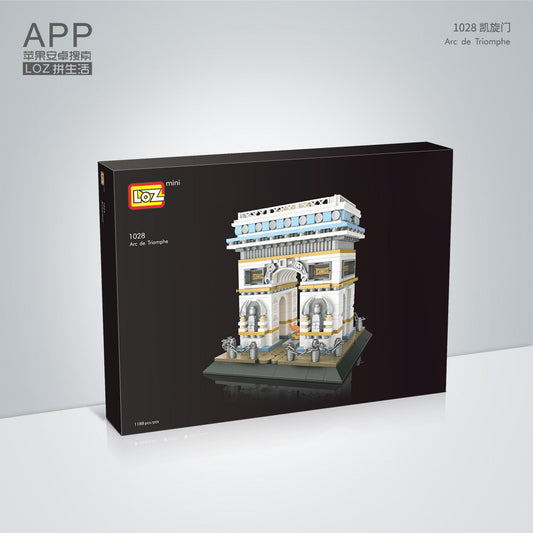 LOZ Mini Block 1028 Arc de Triomphe - 1188 Pcs Model Bricks Building Blocks