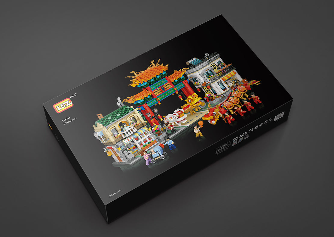 LOZ Mini Block 1030 Chinatown - 3581 Pcs Model Bricks Building Blocks