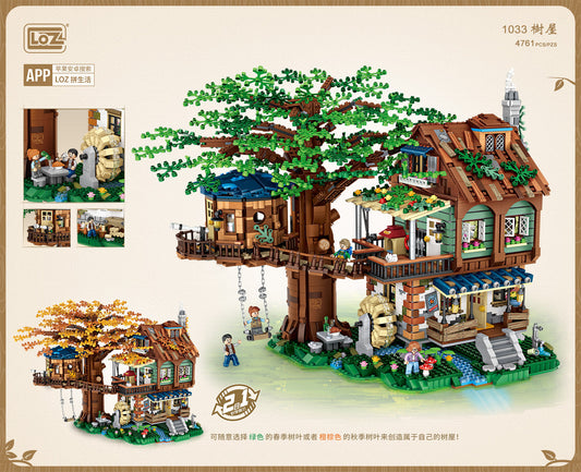 LOZ Mini Block 1033 Tree house -  4761 Pcs Model Bricks Building Blocks