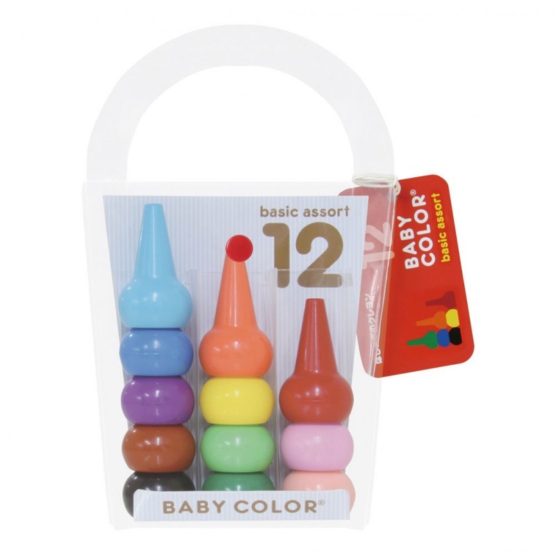 Baby Color Crayon Basic 12 Colors Aozora 14.98 OEShop