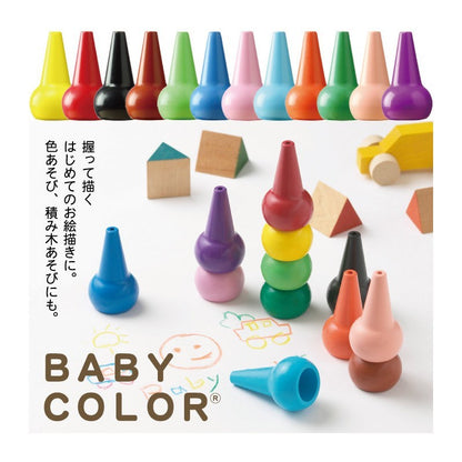 Baby Color Crayon Basic 12 Colors Aozora 14.98 OEShop