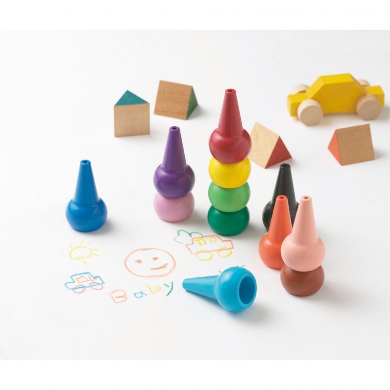 Baby Color Crayon Basic 12 Colors Aozora 14.98 OEShop